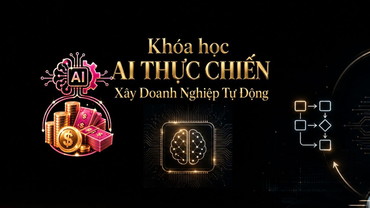 Khóa học AI Thực Chiến Xây Doanh Nghiệp Tự Động